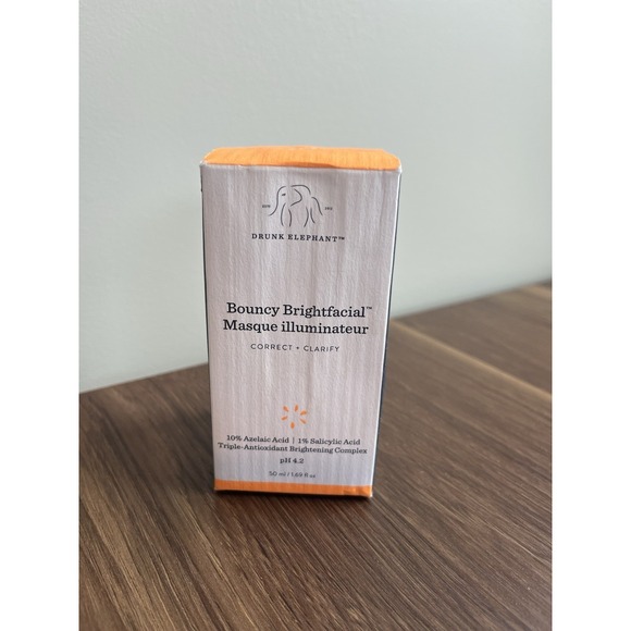 Drunk Elephant Other - Drunk Elephant Bouncy‎ Brightfacial Masque 1.69 fl.oz./50 ml. NIB Authentic